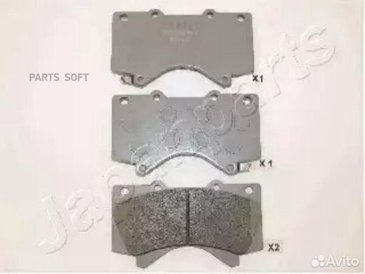 Japanparts PA-272AF Колодки тормозные дисковые