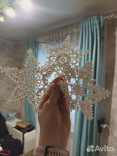 Снежинки вязаные ручная работа