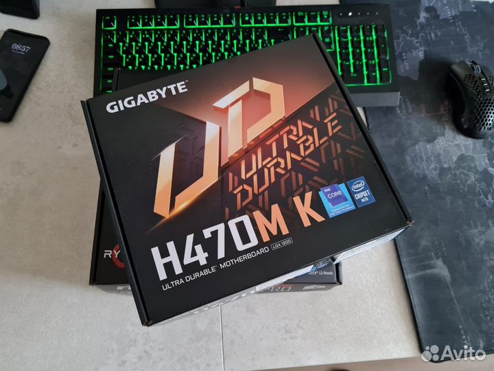 Новая материнская плата 1200 H470M Чек гарантия