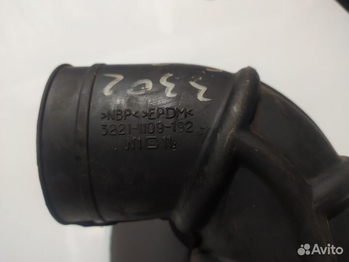 Патрубок дмрв газ дв. 406 Евро-3 3221-1109-192