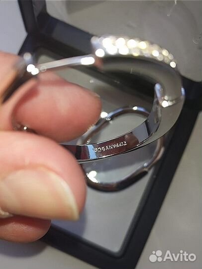 Серьги кольца tiffany