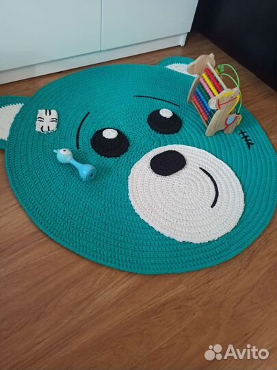 Детский коврик-мишка