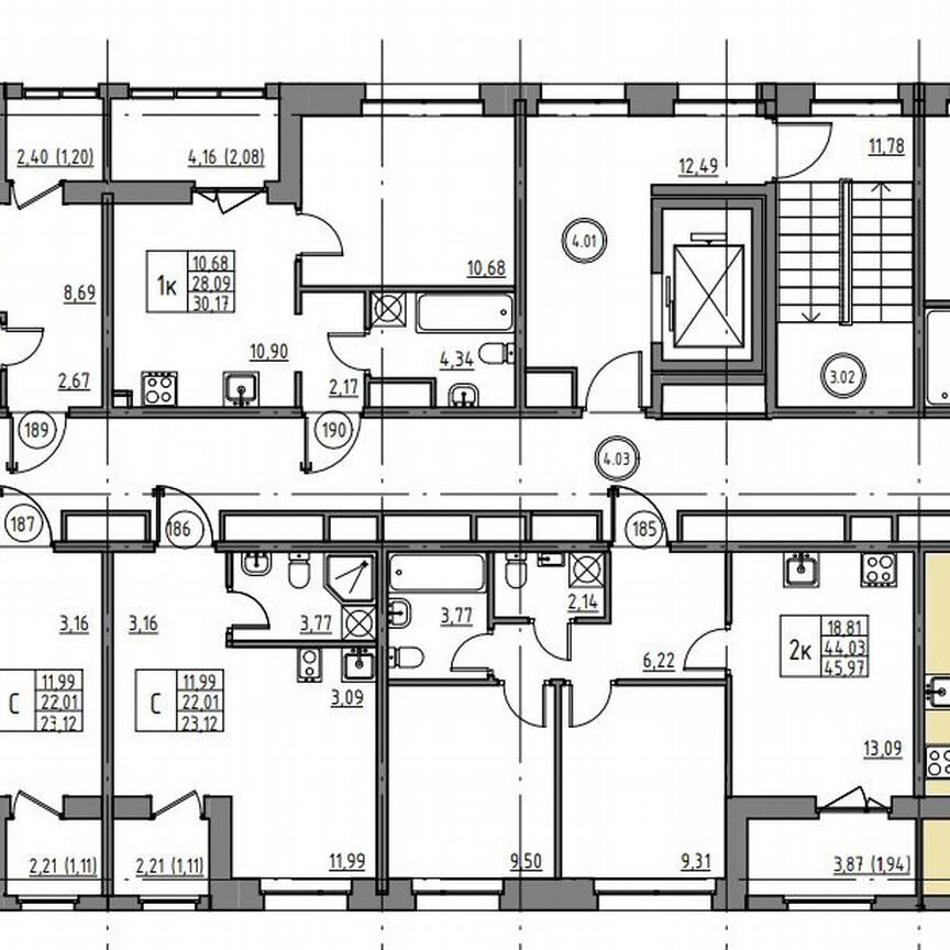 1-к. квартира, 33,7 м², 4/12 эт.