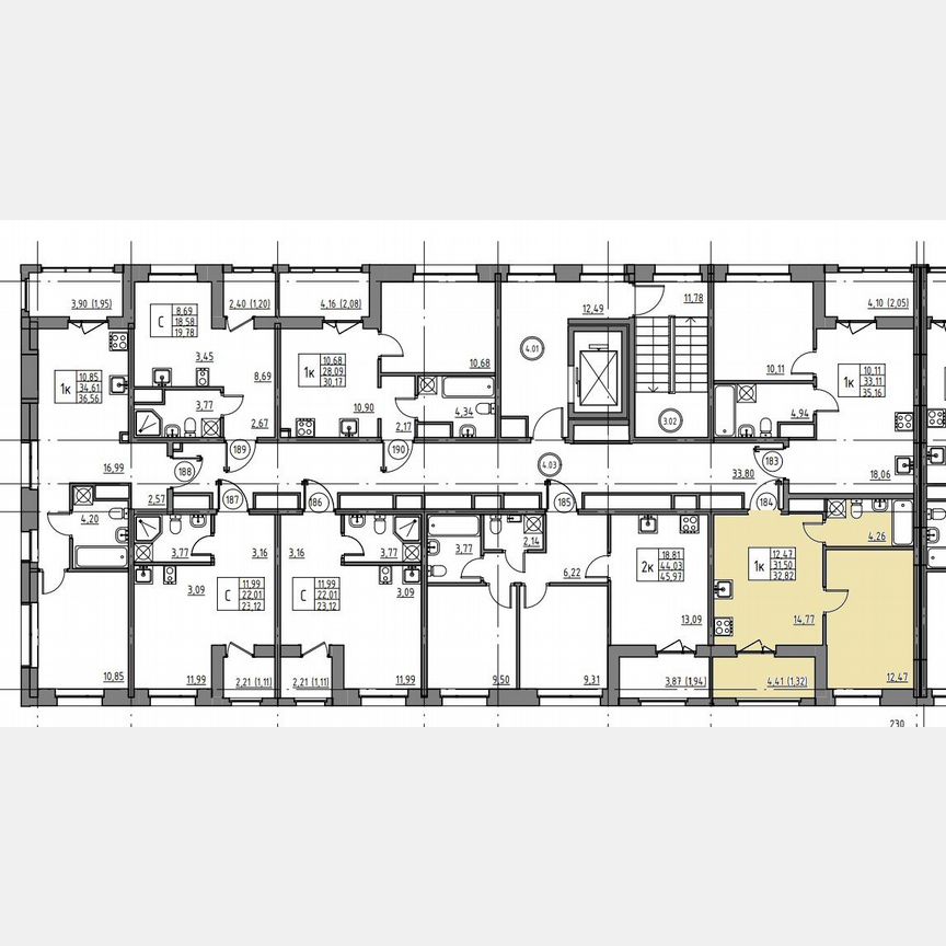 1-к. квартира, 33,7 м², 4/12 эт.
