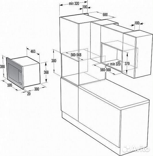 Встраиваемая микроволновая печь Gorenje BM201A4XG