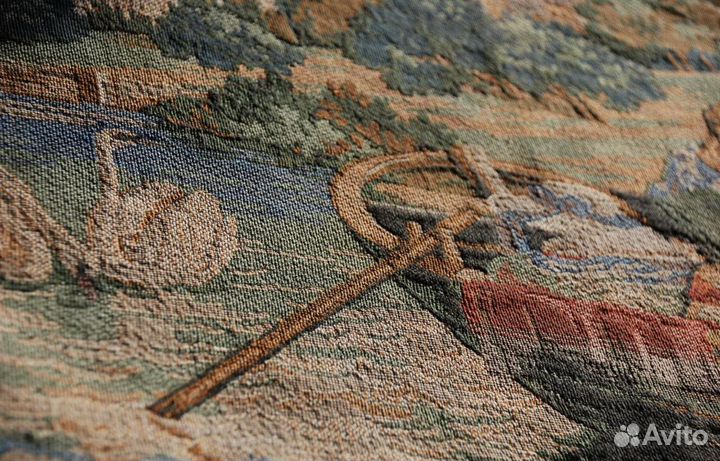 Гобелен. Германия. Лебеди.1953 год. Размер 65х140