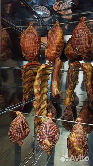 Мясо горячего копчения на щепе