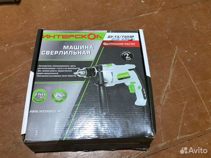 Дрель ударная интерскол