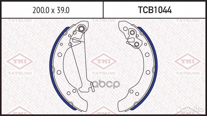 Колодки тормозные барабанные зад TCB1044 TA