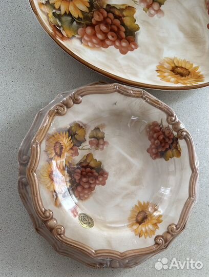 Керамические тарелки. Прозводство Италия