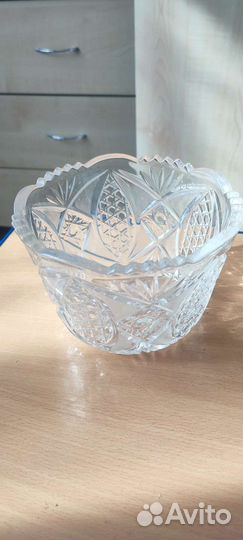 Хрустальная конфетница,салатница СССР