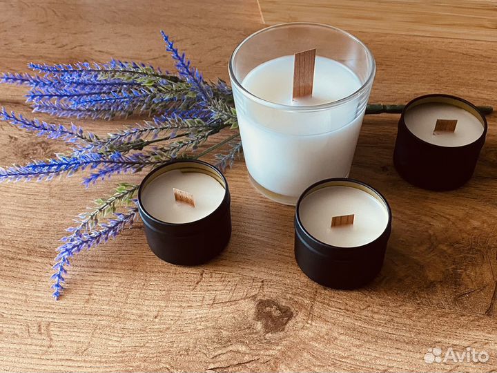 Свечи ручной работы из натурального воска