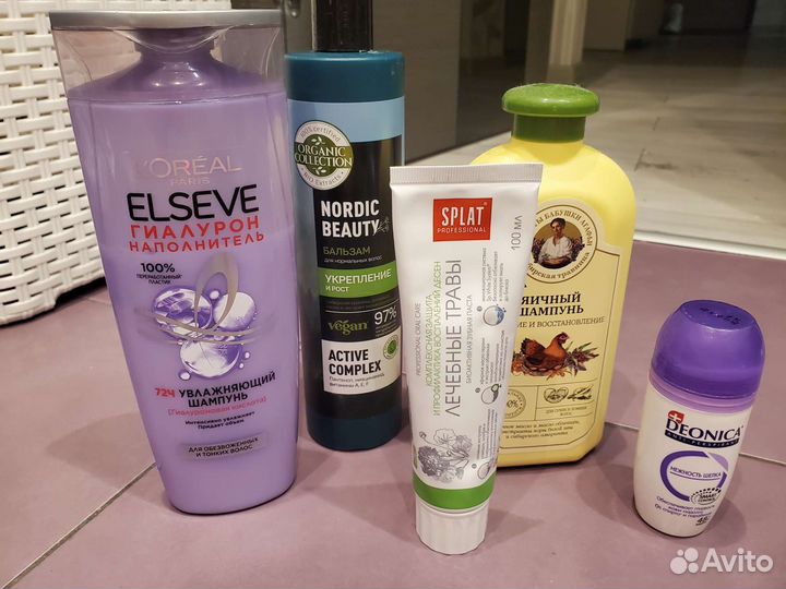 Гель для душа, шампунь