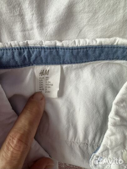 Рубашка детская h&m 98
