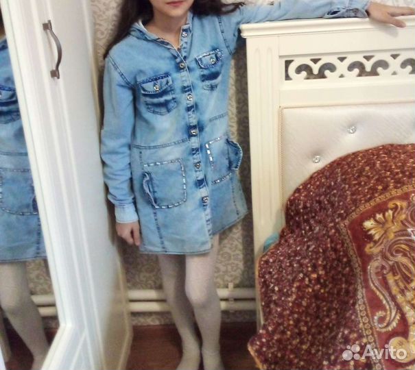 Джинсовое платье
