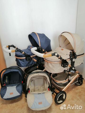 Коляска новая 3 в 1, LUXmom