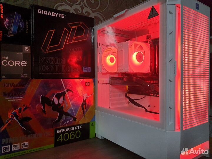 Пк RTX 4060Ti+Core i5-12500/B760 в Соugаr Airfасе