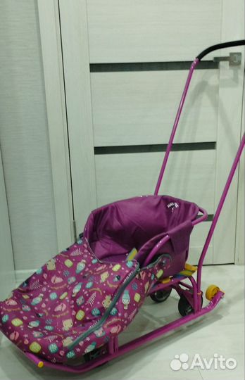 Детские санки с колесами