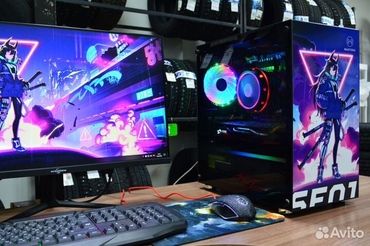 Игровой Intel 8 ядер+ MSI 570+DDR4 16gb