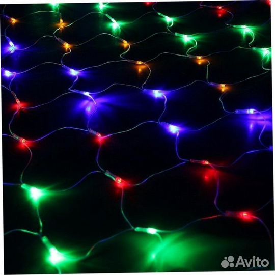 Гирлянда сетка 180 ламп 1,5м