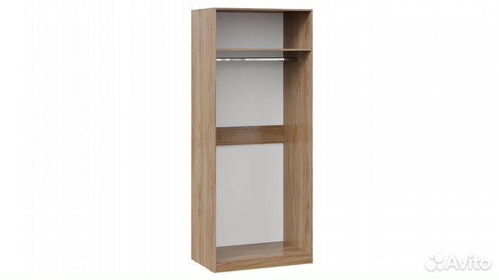 Шкаф для одежды с 1 глухой и 1 зеркальной дверями