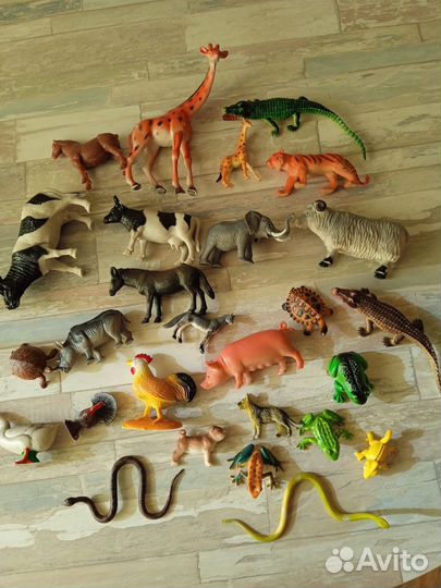 Детские игрушки животные (пакетом)