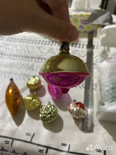 Елочные игрушки секло СССР