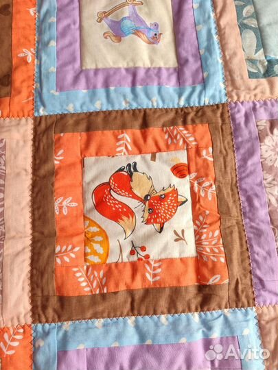 Плед покрывало детское ручной работы