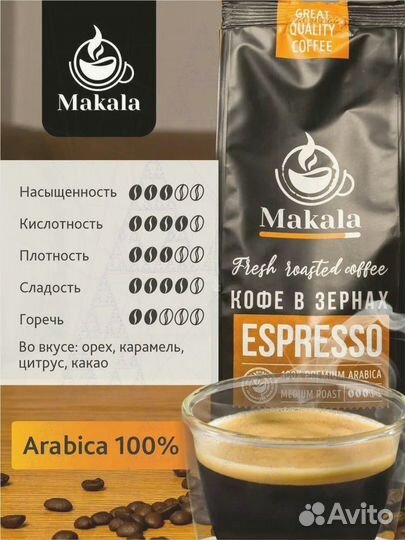 Свежеобжаренный кофе зерно/молотый опт