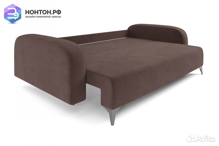 Диван тик-так Цюрих коричневый