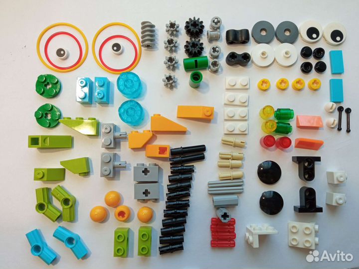 Детали Lego technic, шестерни, амортизаторы, шасси