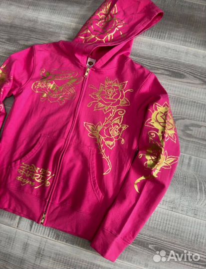 Оригинал Ed Hardy Зип Худи Zip Hoodie