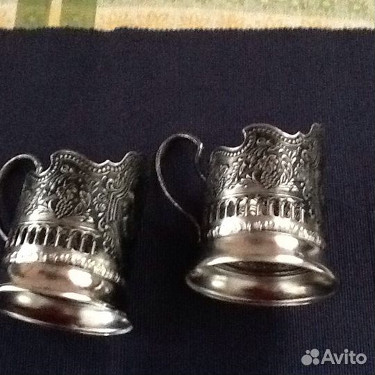 Подстаканник Кольчугино мельхиор СССР