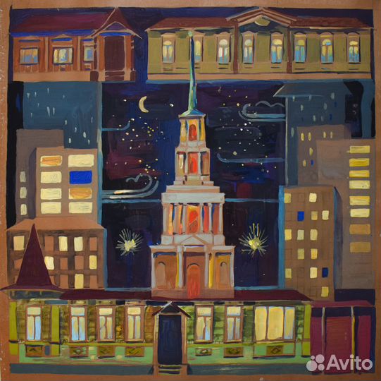 Интерьерные картины на бумаге (поштучно). Живопись