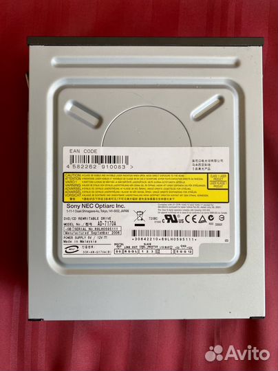 Дисковод : Оптический привод Sony NEC Optiarc
