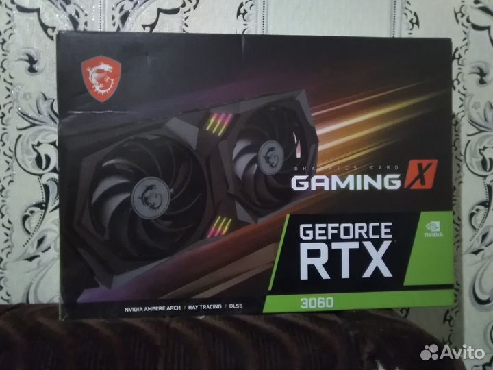 Видеокарта MSI GeForce RTX 3060 gaming X 12 GB
