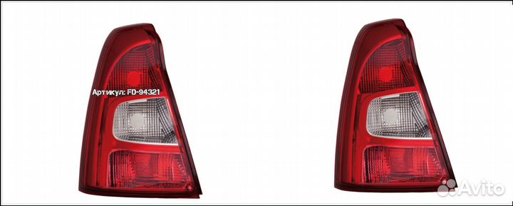 Logan 1 поколение фара задняя В крыло