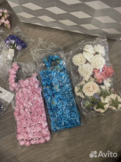 Бумажные цветы для скрапбукинга