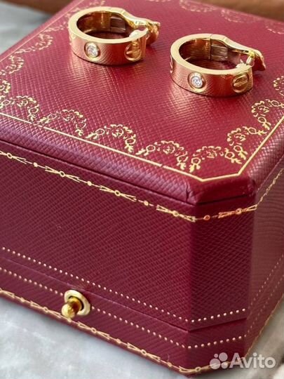 Серьги cartier love