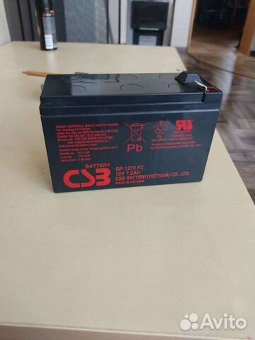 Аккумулятор для мотоцикла 12B 7.2ah