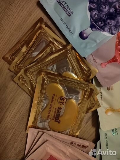 Маска для лица, патчи для глаз и губ новые