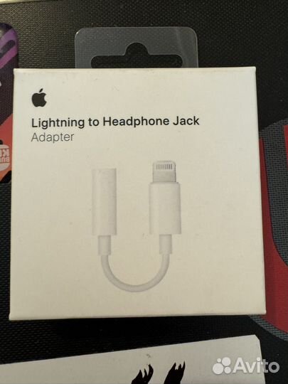 Переходник Apple Lightning — mini jack (3.5 мм)
