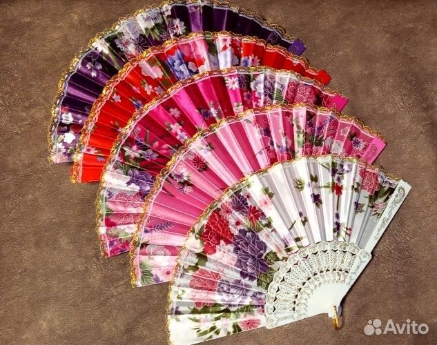 Веер из ткани (есть 2 цвета)