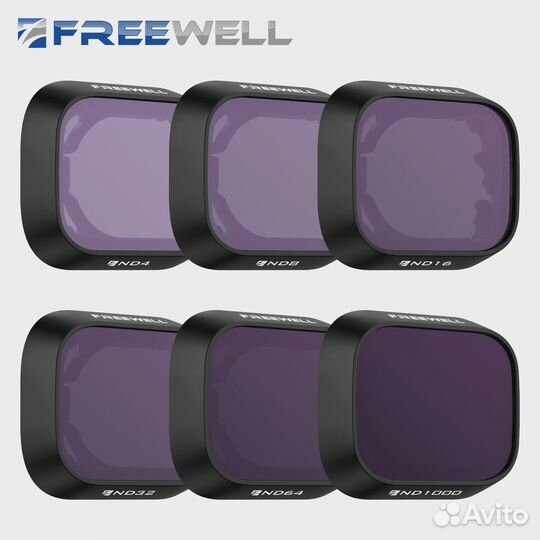 Набор из 6 ND фильтров FreeWell для DJI Mini 3 Pro