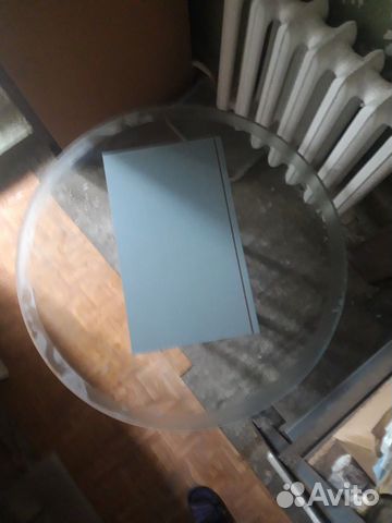 Круглая стеклянная столешница диаметр 90см