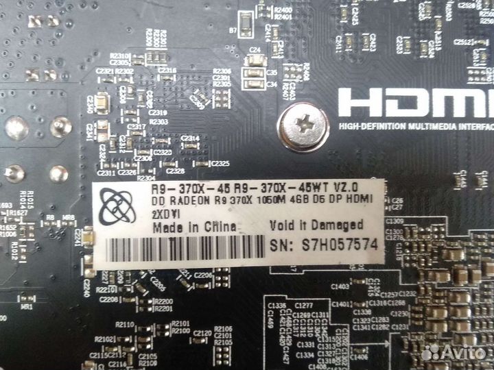 Видеокарта Amd Radeon R9 370X 4gb