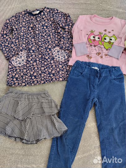 Вещи пакетом для девочки 104-110