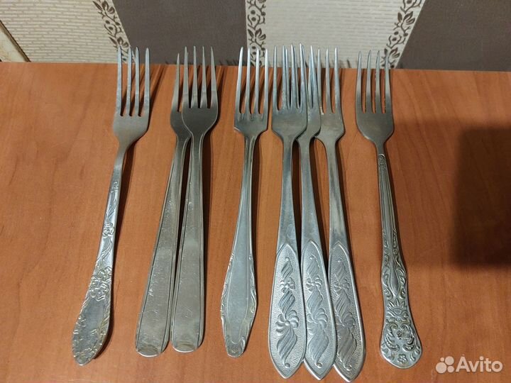 Вилки столовые остатки нержавейка