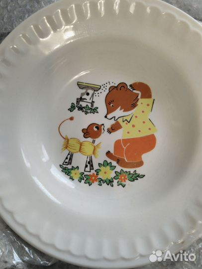 Детская фарфоровая посуда СССР