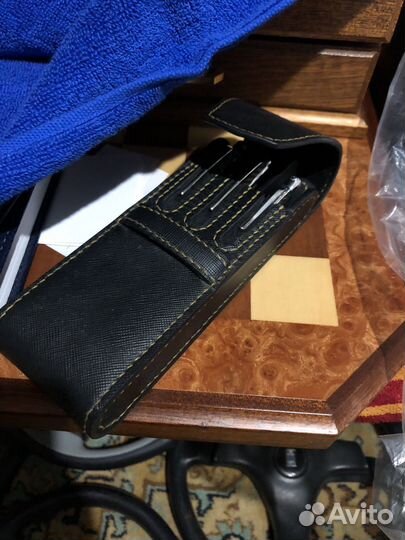 Чехол для ручек нат кожа сафьяно Италия